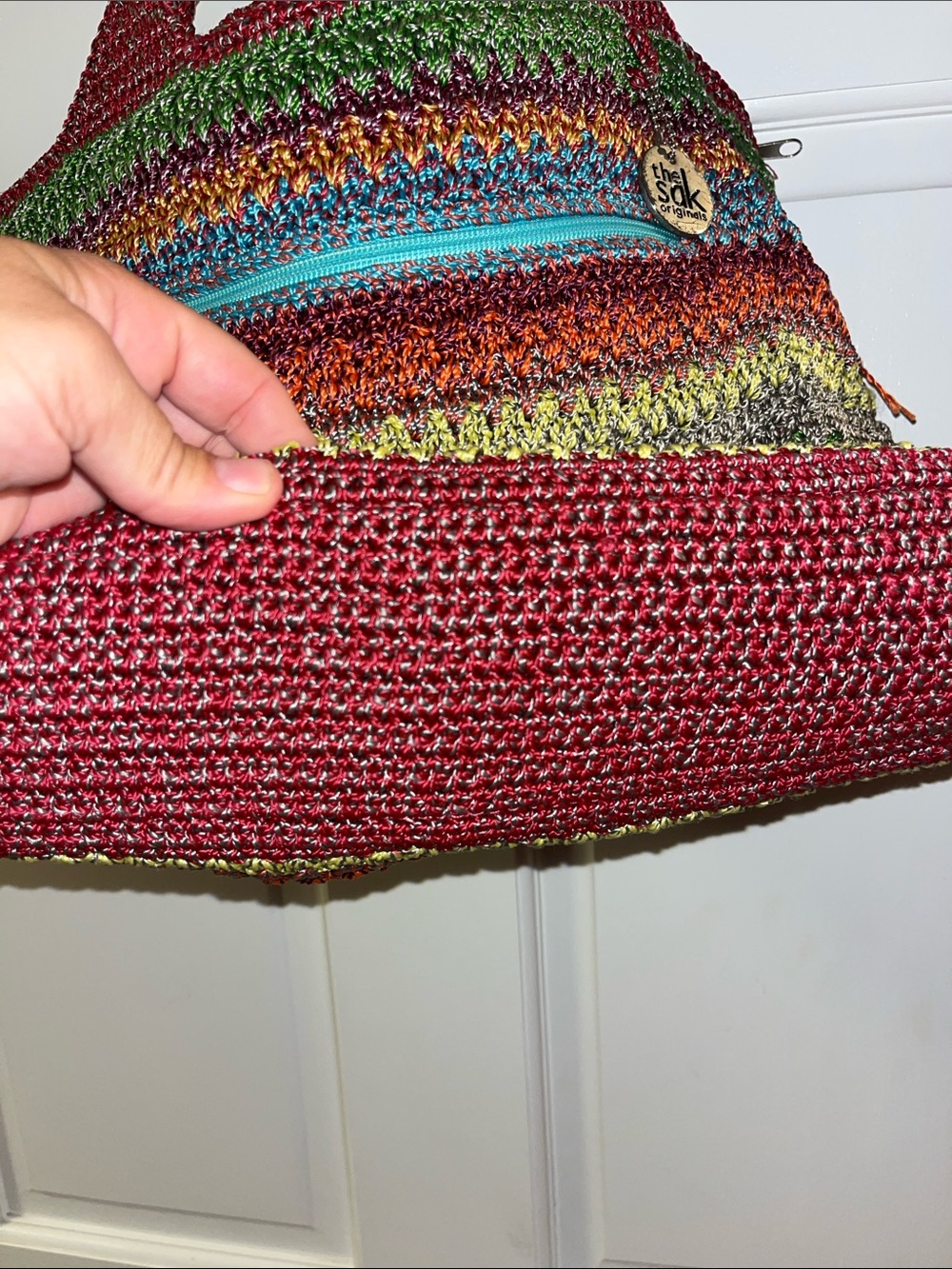 The Sak Handwoven Multicolor Crochet Hobo Bag - Picture 5 of 8